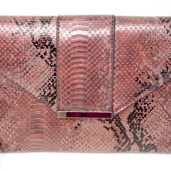 INC International Concept Luci Python Clutch - Picture 2 of 5